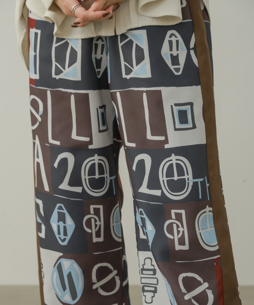 MOROCCOタイルTEXTILEパンツ［10/6発送予定］