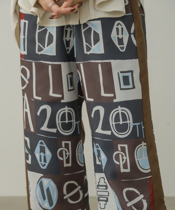 MOROCCOタイルTEXTILEパンツ［10/6発送予定］