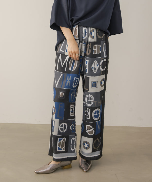 MOROCCOタイルTEXTILEパンツ［10/6発送予定］