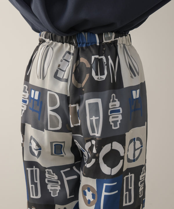 MOROCCOタイルTEXTILEパンツ［10/6発送予定］