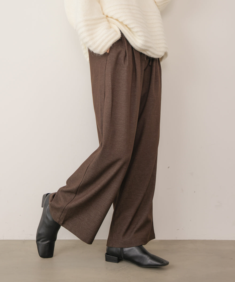 タックツイルワイドパンツ［11/6発送予定］