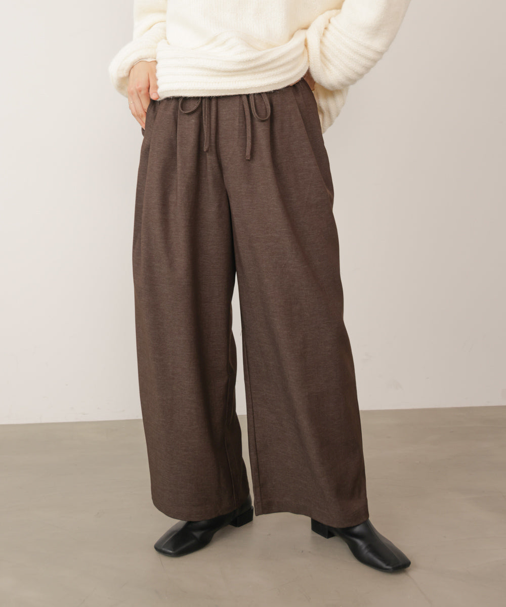 タックツイルワイドパンツ［11/6発送予定］