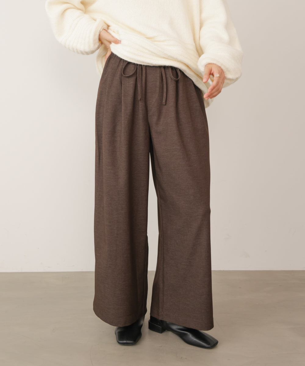 タックツイルワイドパンツ［11/6発送予定］