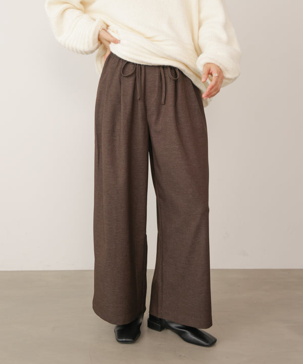 タックツイルワイドパンツ［11/6発送予定］