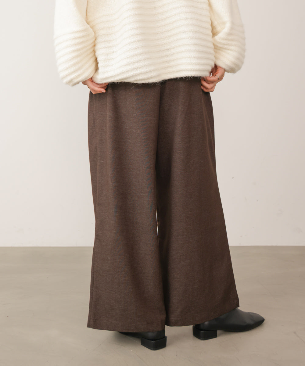 タックツイルワイドパンツ［11/6発送予定］