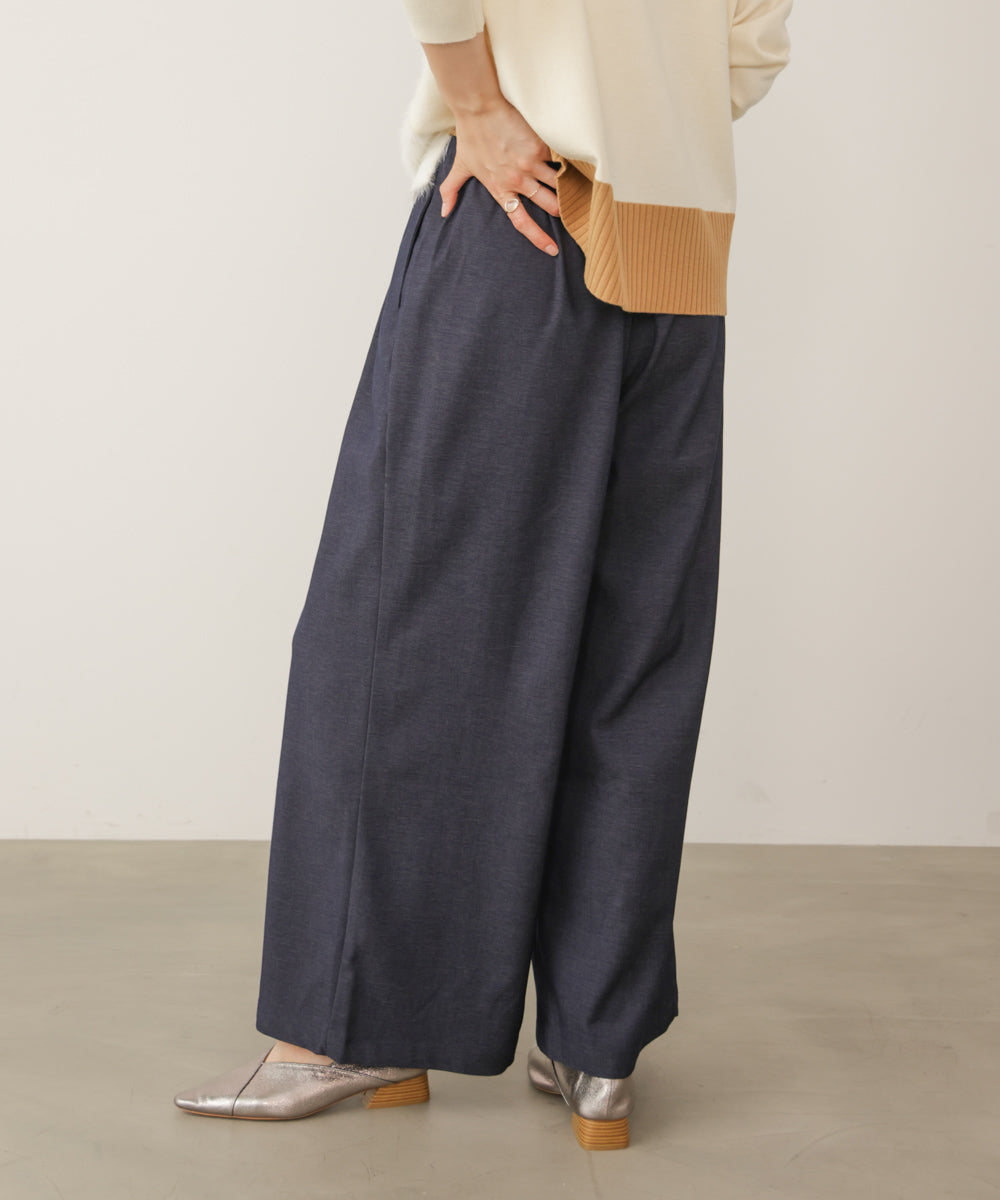 タックツイルワイドパンツ［11/6発送予定］