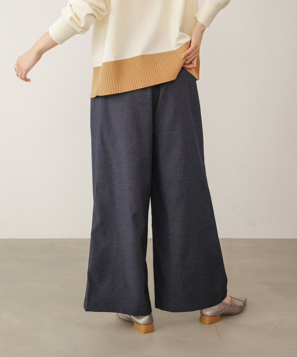 タックツイルワイドパンツ［11/6発送予定］