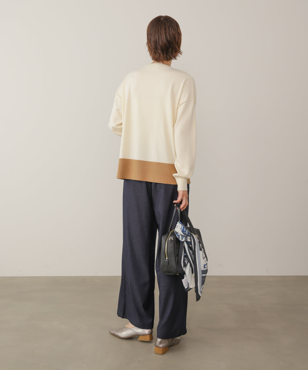タックツイルワイドパンツ［11/6発送予定］
