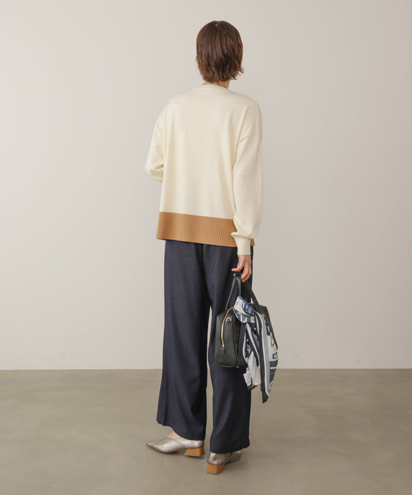 タックツイルワイドパンツ［11/6発送予定］