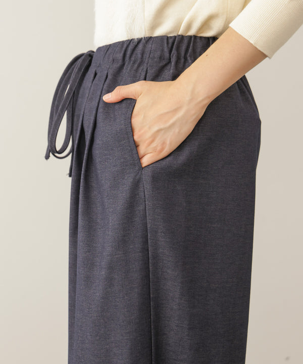 タックツイルワイドパンツ［11/6発送予定］
