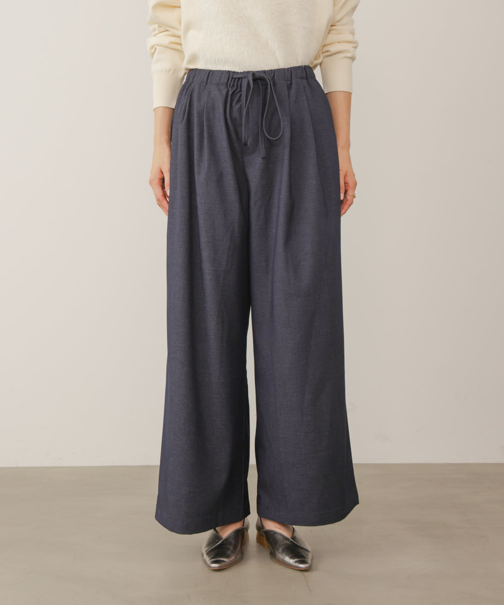 タックツイルワイドパンツ［11/6発送予定］