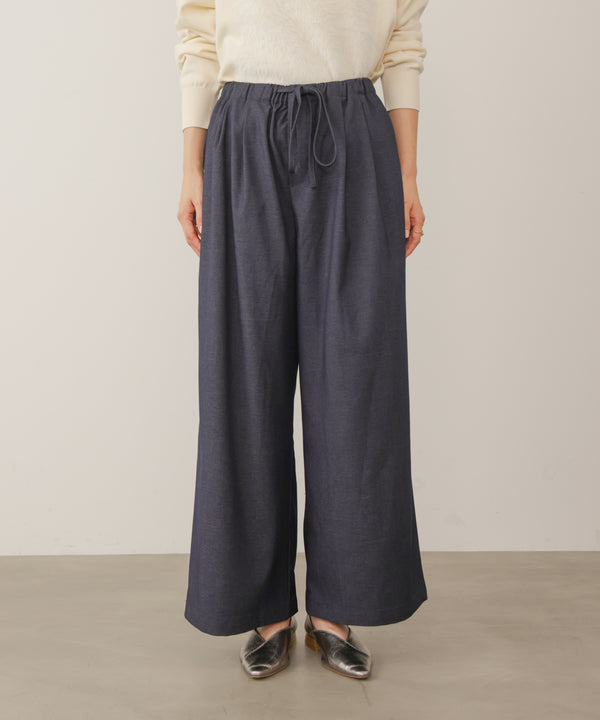 タックツイルワイドパンツ［11/6発送予定］