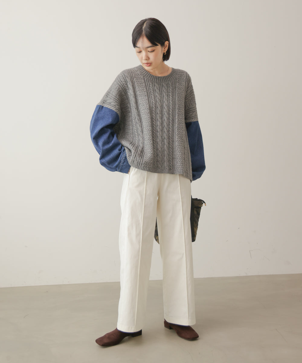裏起毛HAKIYASEワイドパンツ［11/6発送予定］