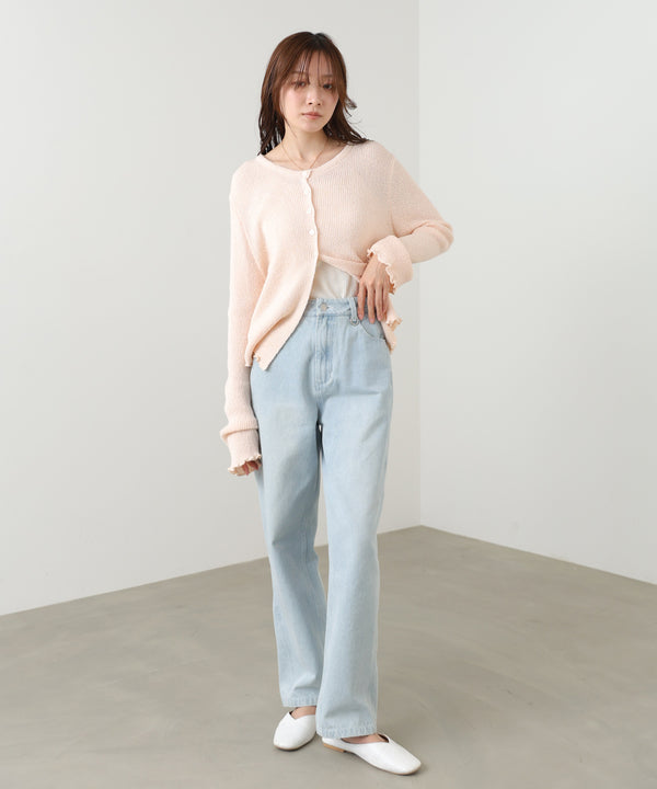 ウェーブラインデニムパンツ