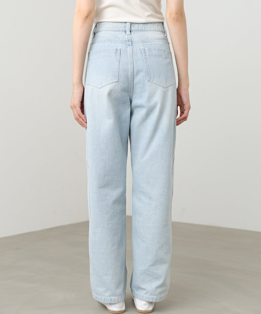 ウェーブラインデニムパンツ