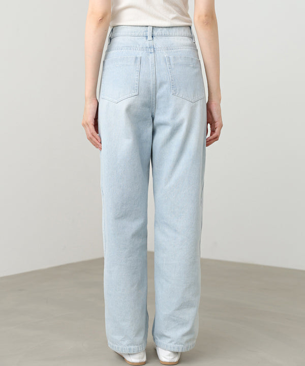 ウェーブラインデニムパンツ