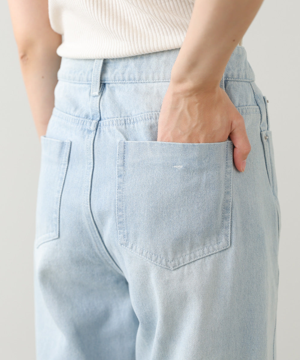 ウェーブラインデニムパンツ