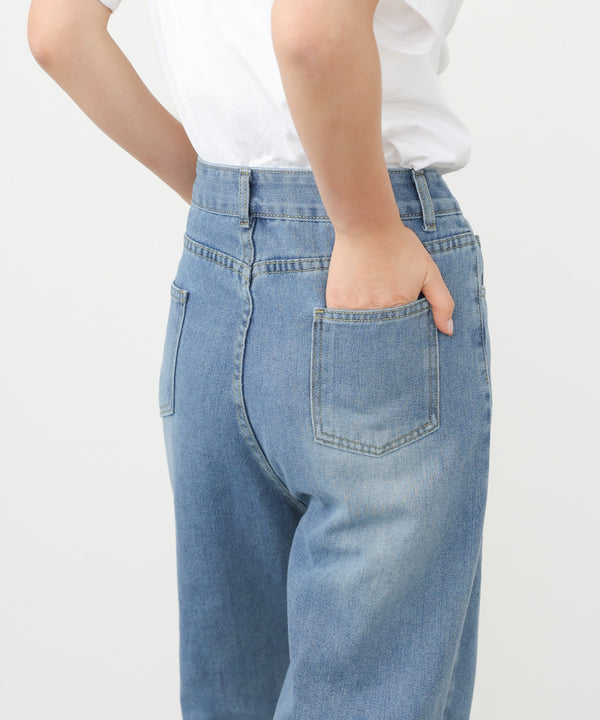 ストレートダメージデニムパンツ