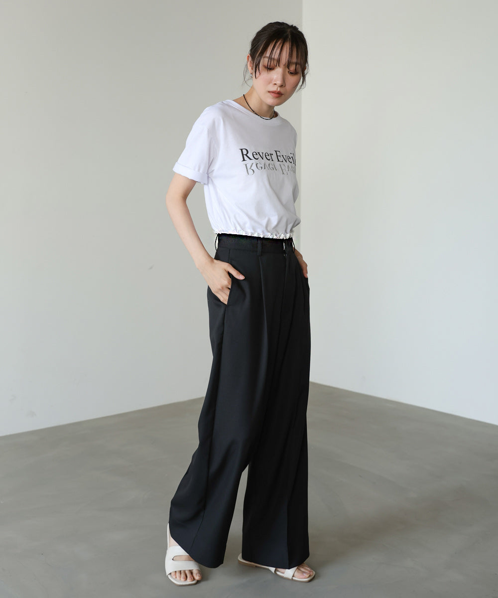 ウエストレースパンツ