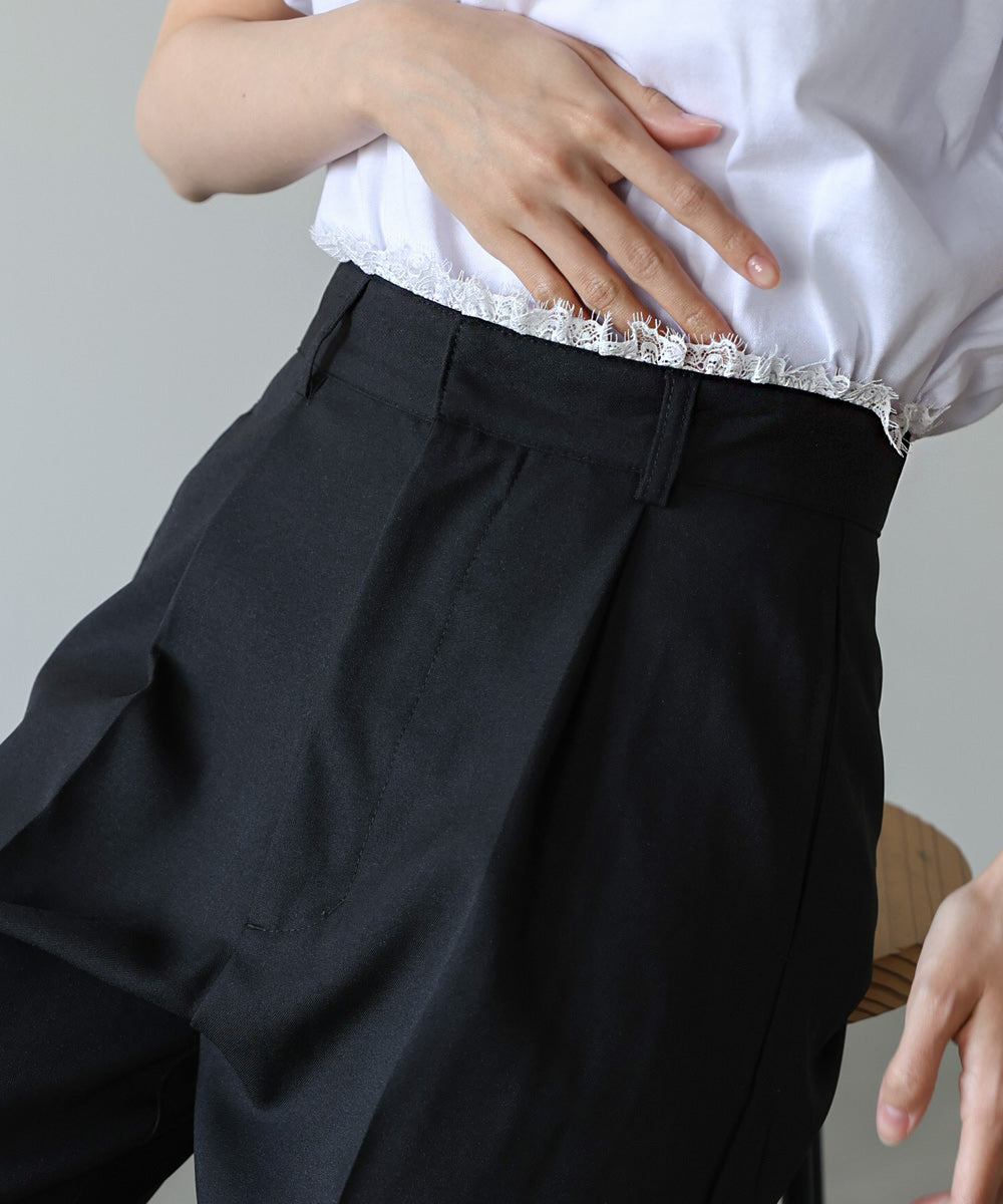 ウエストレースパンツ
