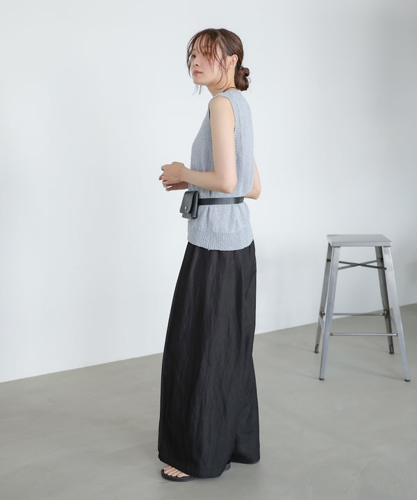 デニムライクワイドパンツ