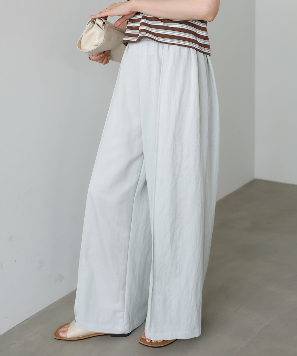 デニムライクワイドパンツ