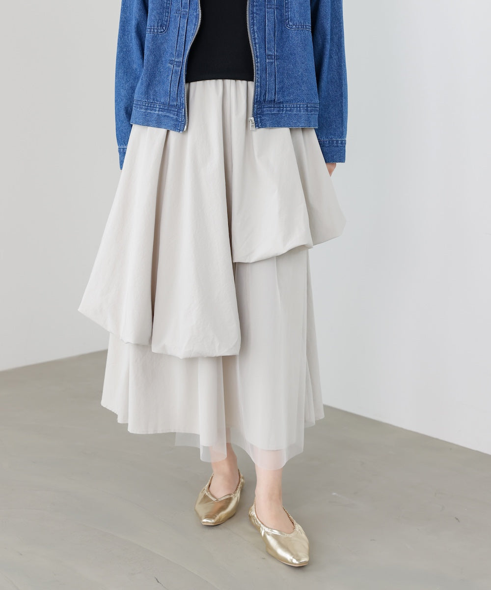 アシメレイヤードスカート