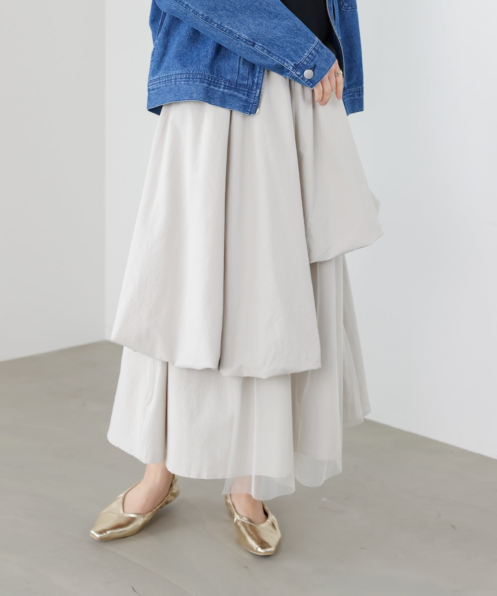 アシメレイヤードスカート
