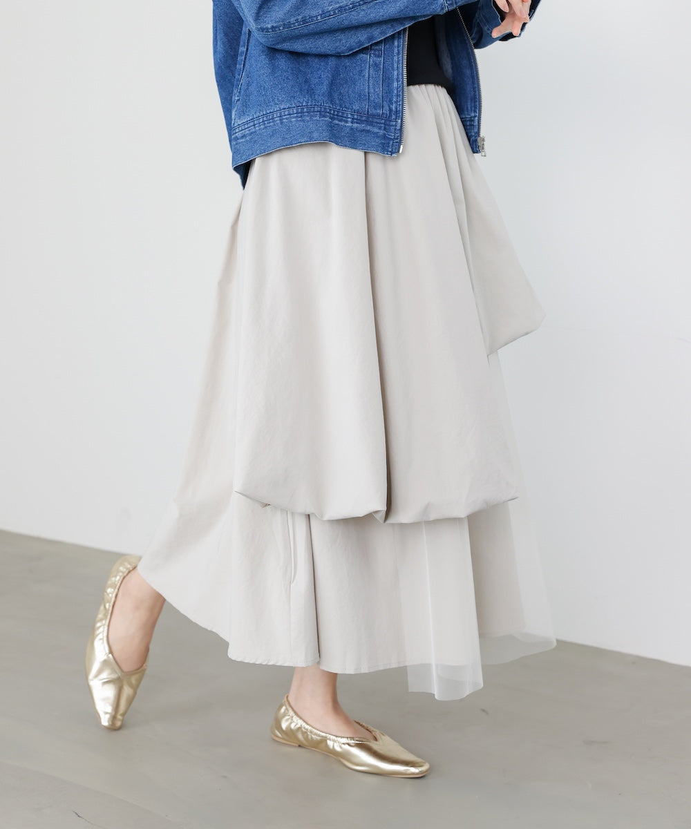 アシメレイヤードスカート