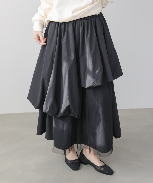 アシメレイヤードスカート
