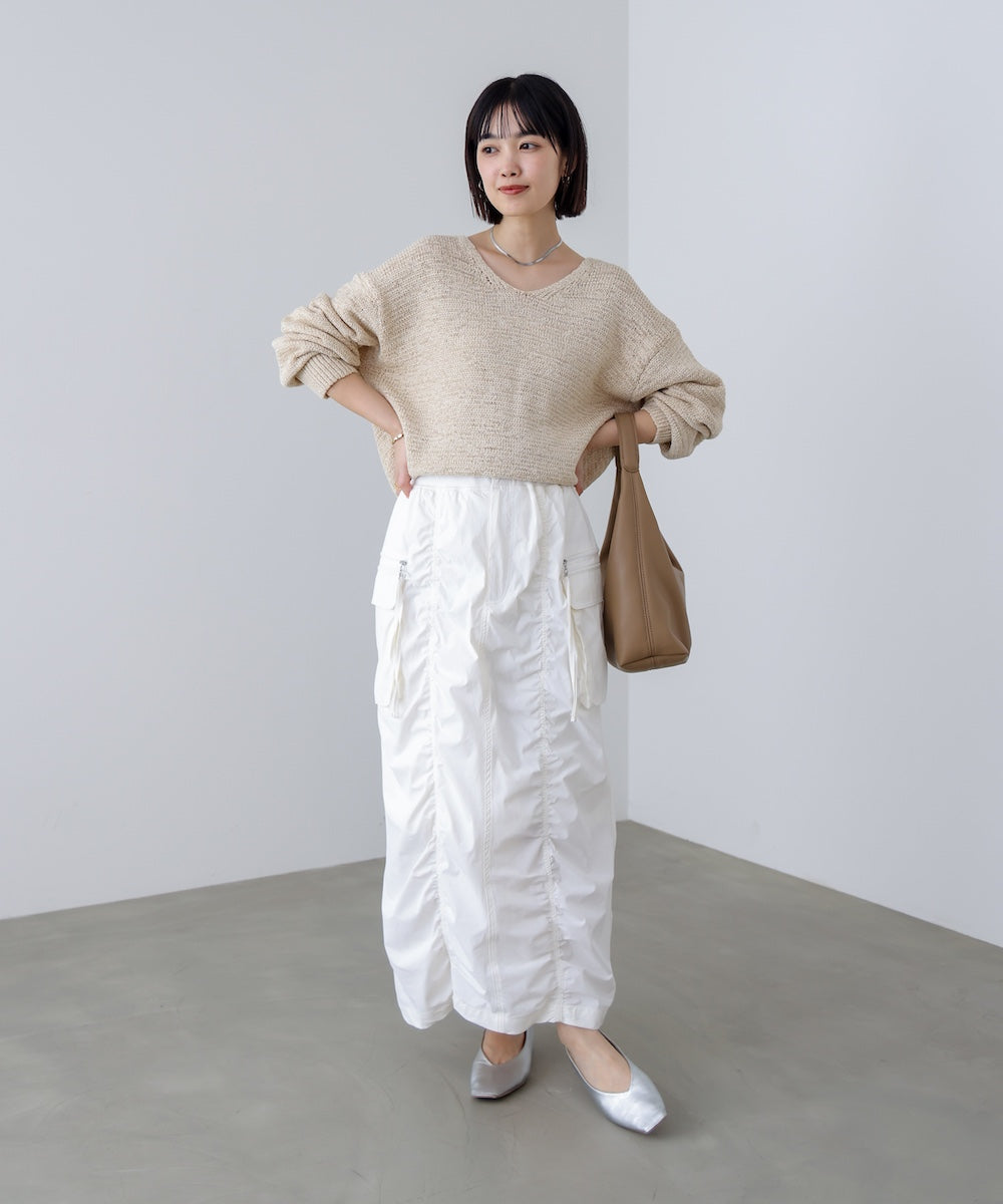 シャーリングミリタリースカート