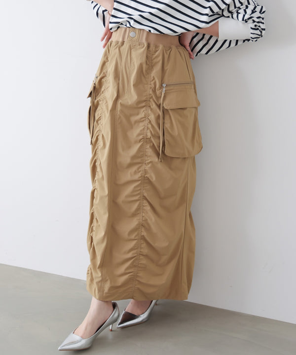 シャーリングミリタリースカート