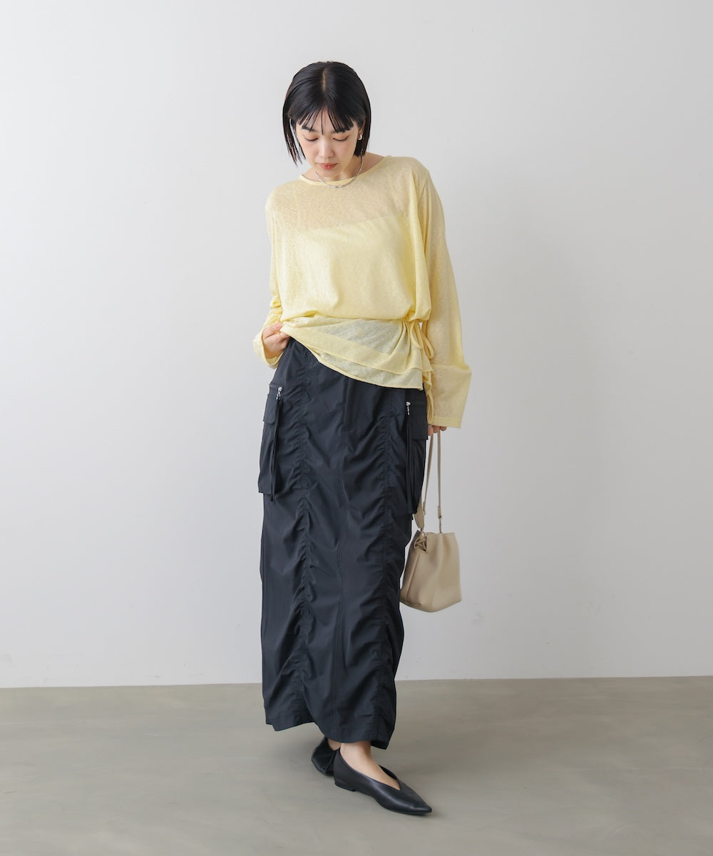 シャーリングミリタリースカート