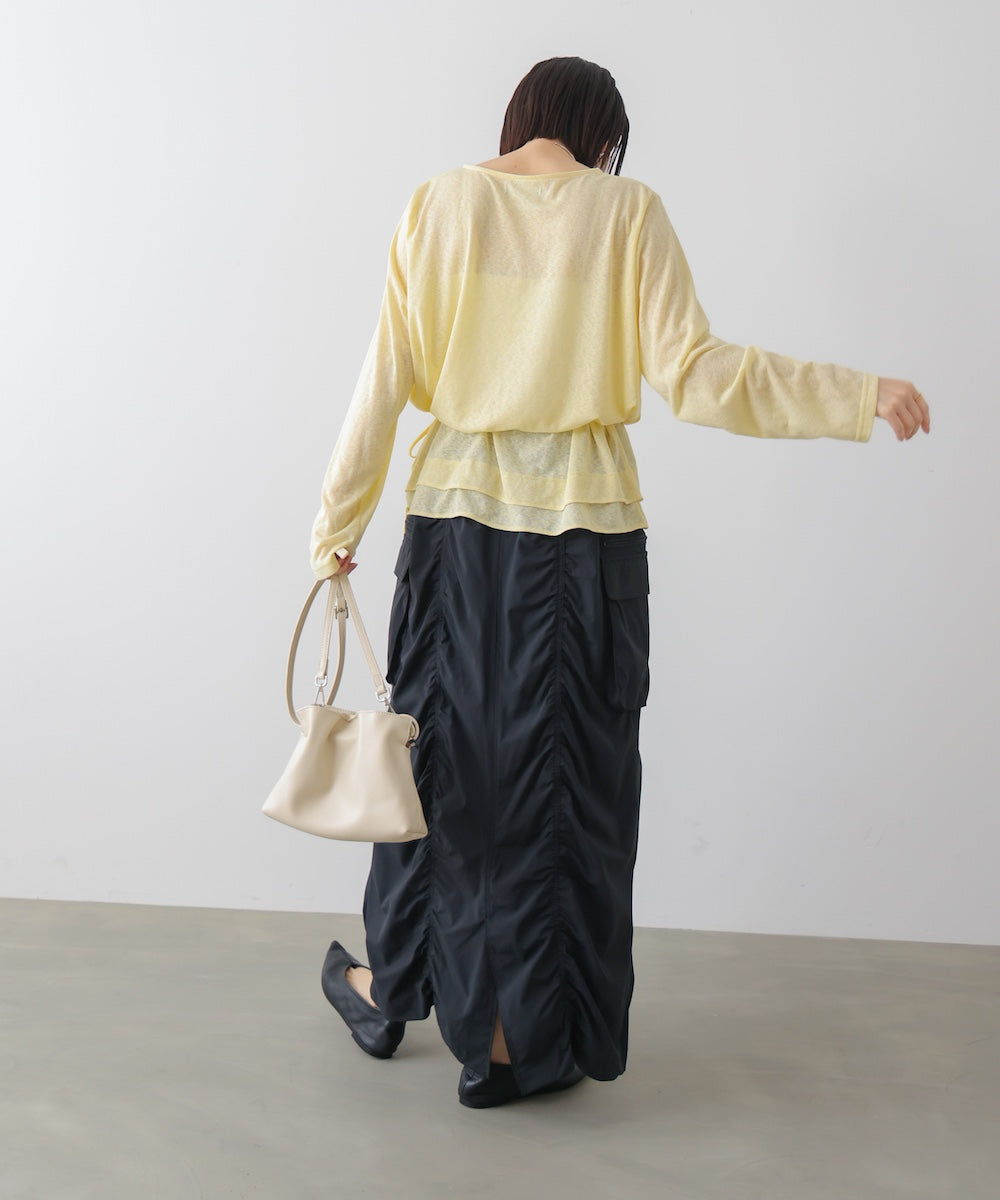 シャーリングミリタリースカート