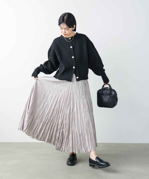 ワッシャーマットサテンスカート［2/20発送予定］