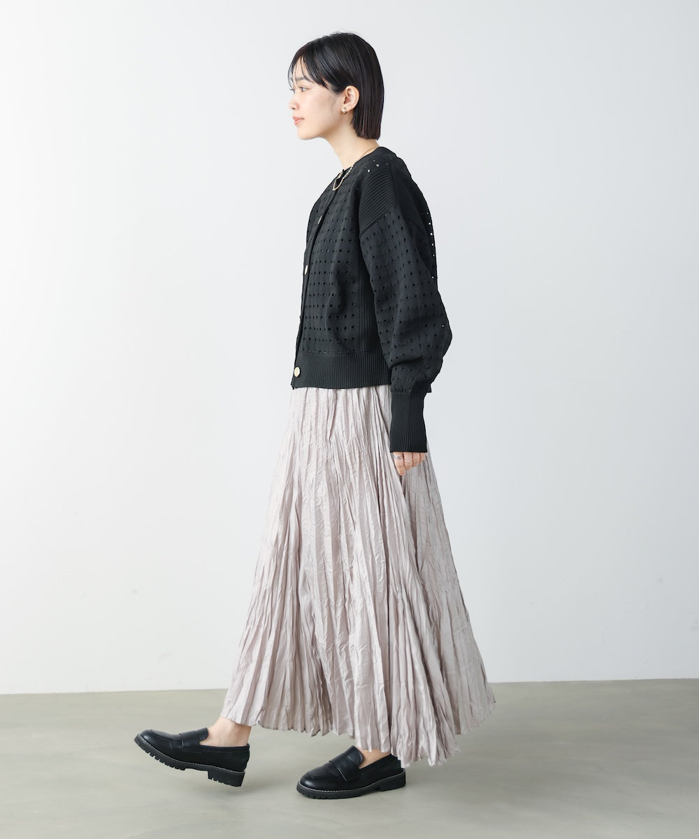 ワッシャーマットサテンスカート［2/20発送予定］