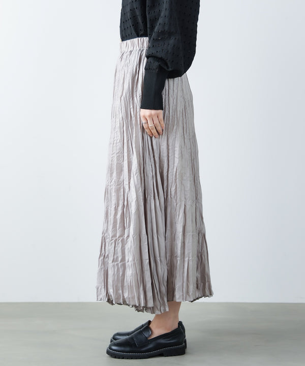 ワッシャーマットサテンスカート［2/20発送予定］