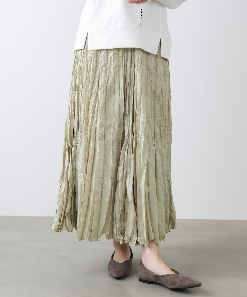 ワッシャーマットサテンスカート［2/20発送予定］