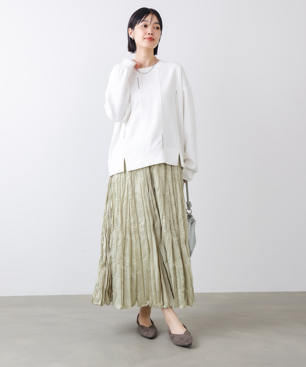 ワッシャーマットサテンスカート［2/20発送予定］