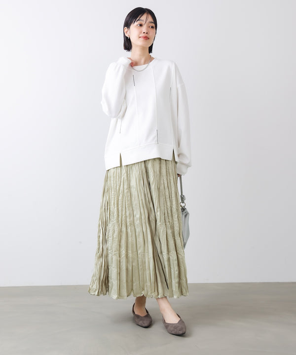 ワッシャーマットサテンスカート［2/20発送予定］
