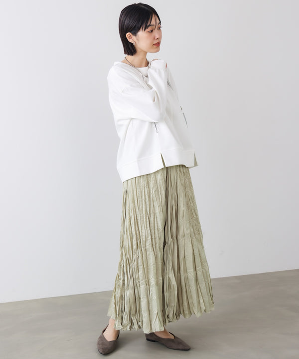 ワッシャーマットサテンスカート［2/20発送予定］