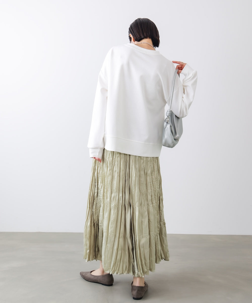 ワッシャーマットサテンスカート［2/20発送予定］