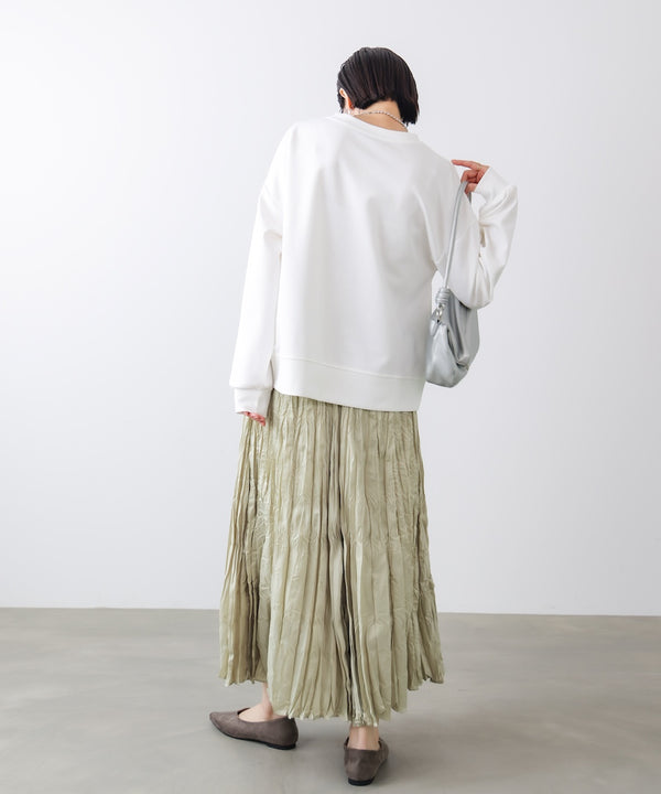 ワッシャーマットサテンスカート［2/20発送予定］