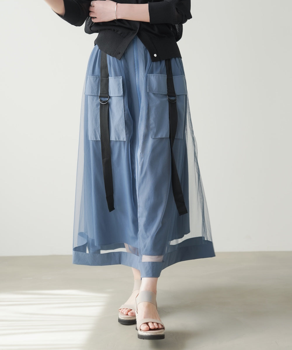 yumiko Noe、 チュールスカート セット ジップ使いチュールスカート