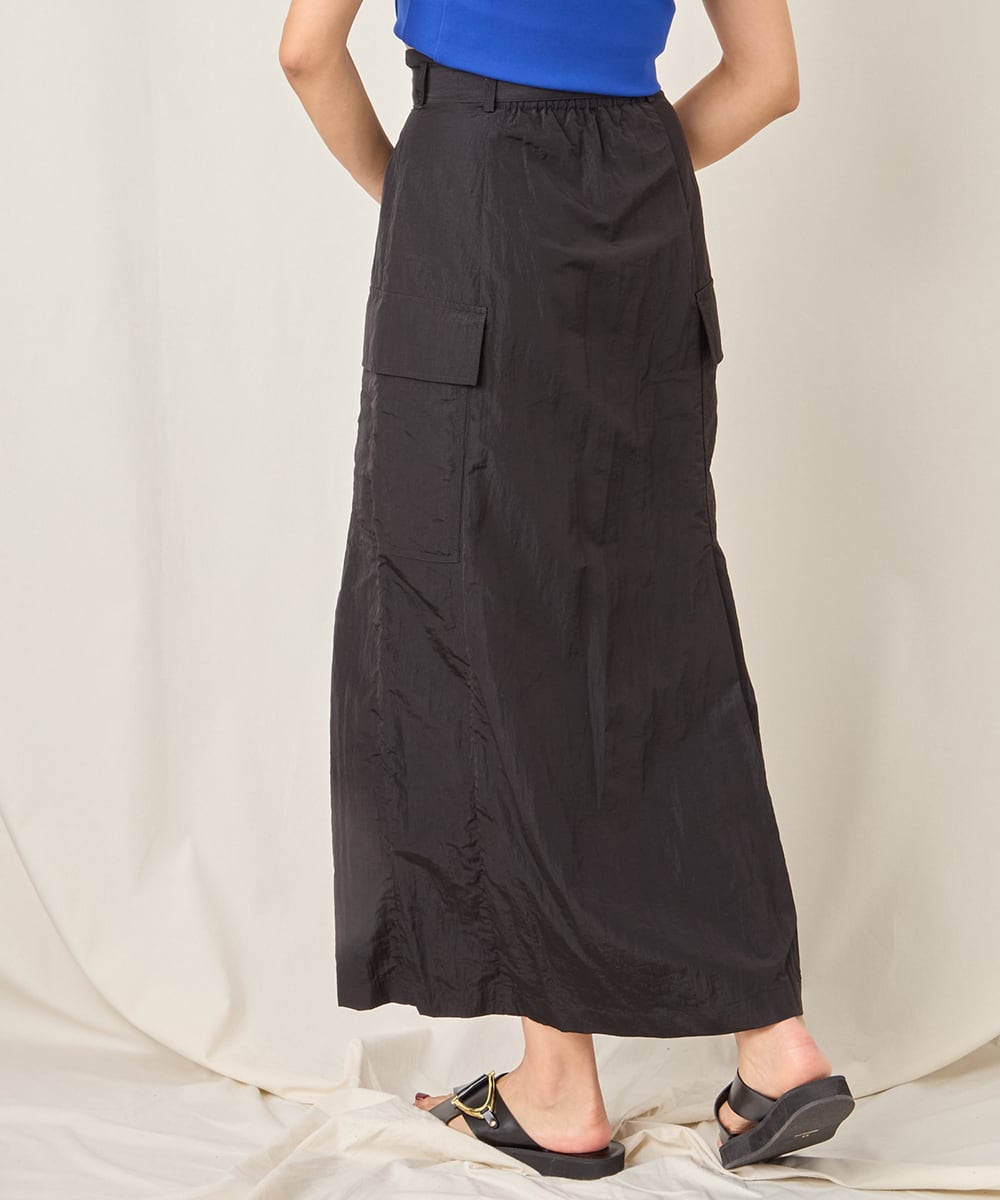 NYLON LONG SKIRT