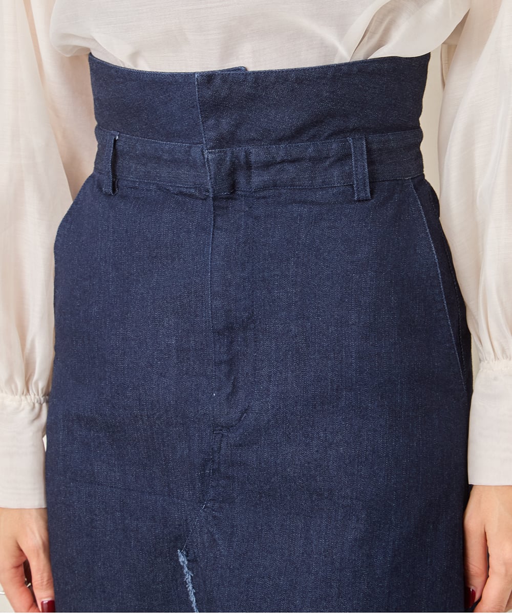 DENIM SLIT SKIRT