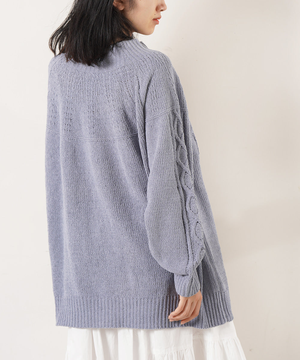 LUPILIEN マシュマロタッチニット求心風プルオーバー