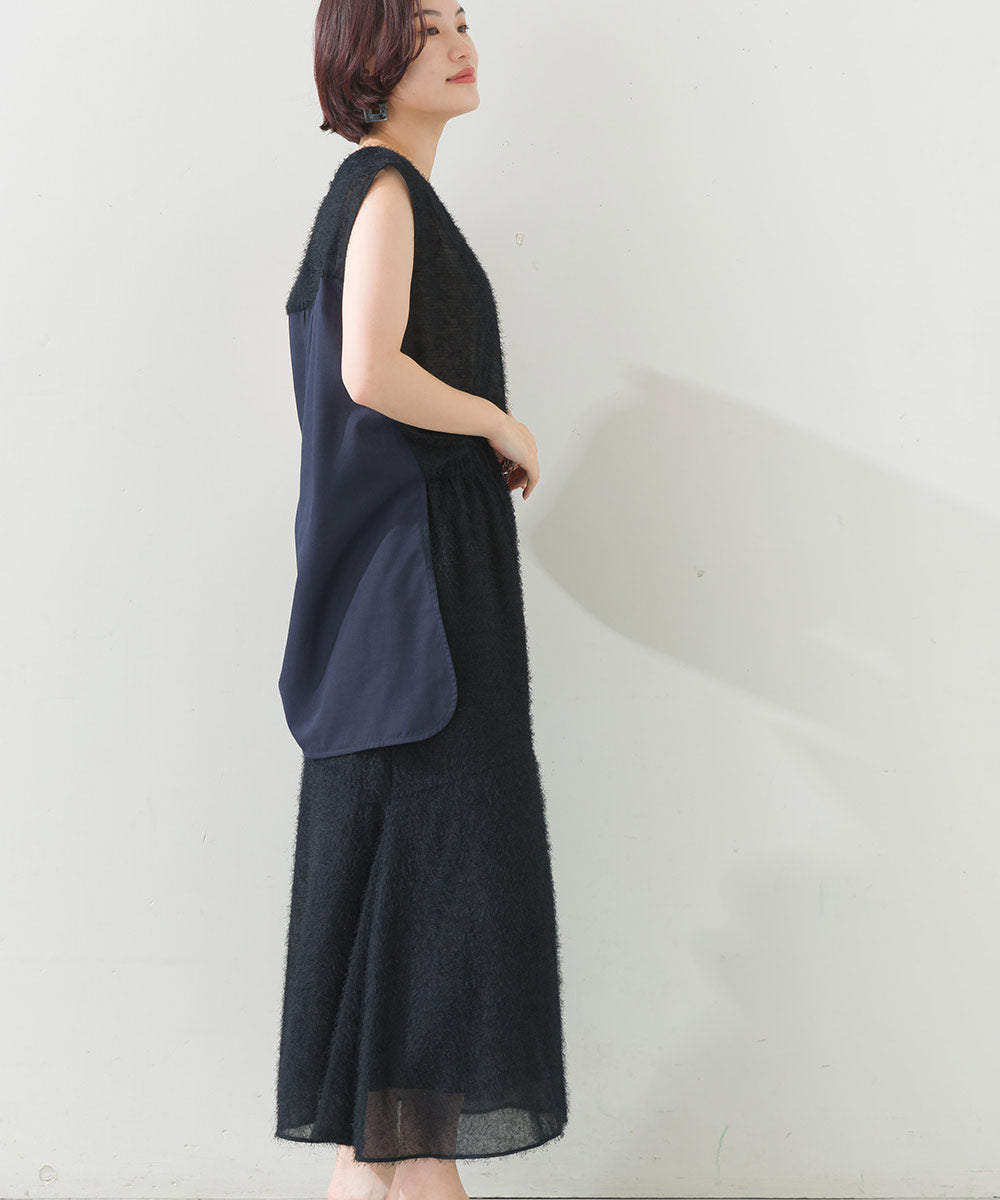 ヘアリー前後ヘムブラウス