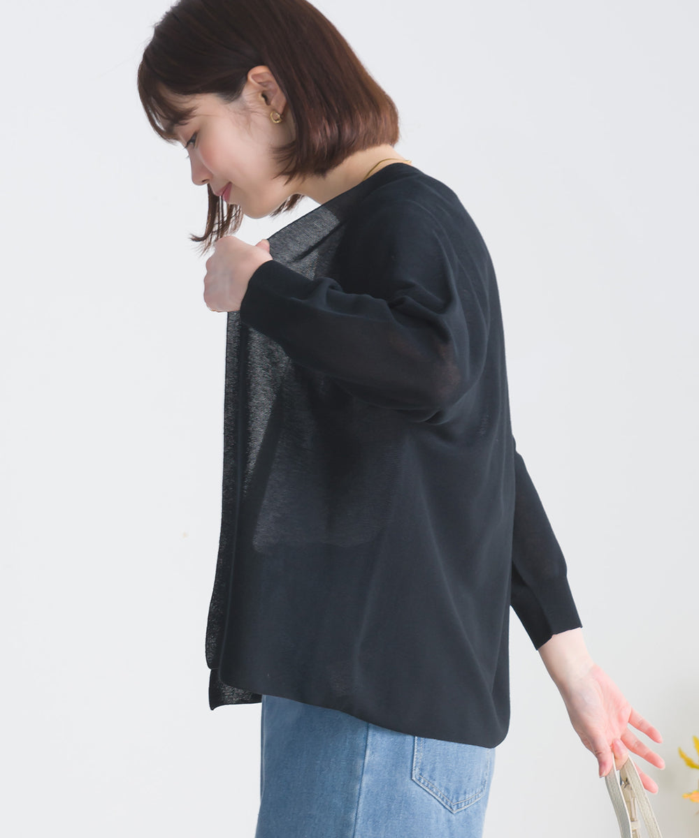 ホールガーメントドレープカーディガン