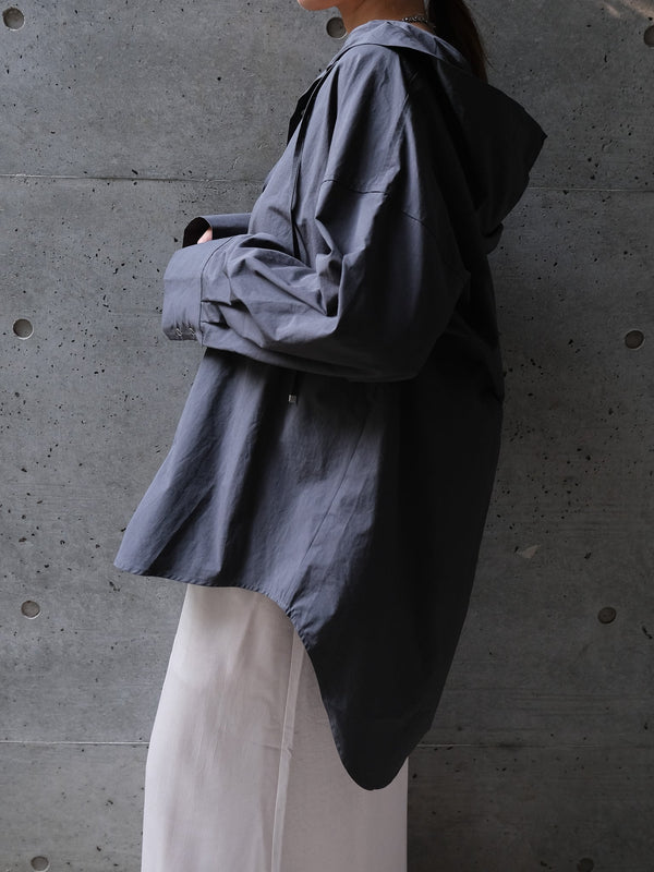 NYLON HOODED SHIRT(ﾅｲﾛﾝﾌｰﾄﾞｼｬﾂ)